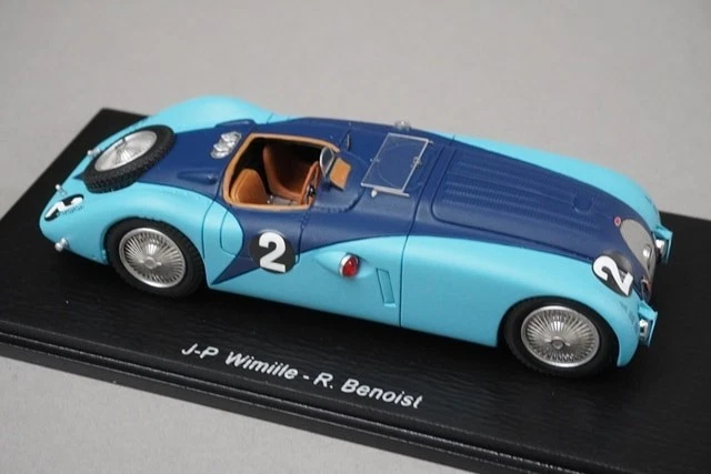 1:43 SPARK 43LM37 Bugatti 57 G LM Winner 1937 #2 model car - Image 3 of 4