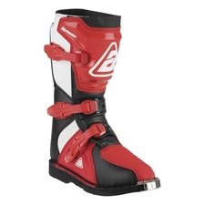 Answer AR1 Youth Race Boots - Black/Red - Youth Size 5 446645
