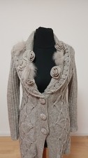 Longstrickjacke,  Gr. M/L,  mit vielen Detail...