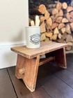 Vintage Handmade Rustic Wooden Stool Small Bench Plant Stand Farmhouse Decor