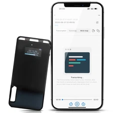 128GB Smart Voice Recorder, AI Transcription Recorder, Smart AI Summary, Audi...