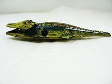 GAMA - Krokodil - ca. 16,5 cm Blechspielzeug  - Feder defekt (1)