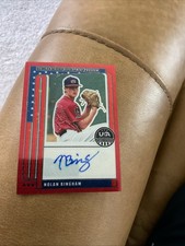 2026 Panini USA Stars & Stripes Nolan Bingham Red Prizm Auto /25 NTS-NB Disco