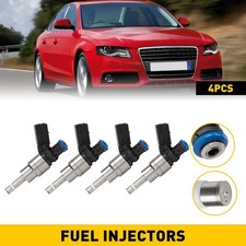 4pcs Fuel Injectors Replacement For 2005-2009 Audi A4 Quattro 2.0l I4 06f906036a
