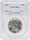 1967 Kennedy Silver Half Dollar MS66 PCGS