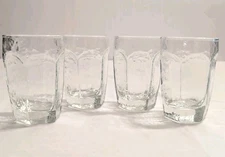 Vintage Libbey Chivalry Hammered Juice Glasses| 6 oz| Set of 4| New-old stock 