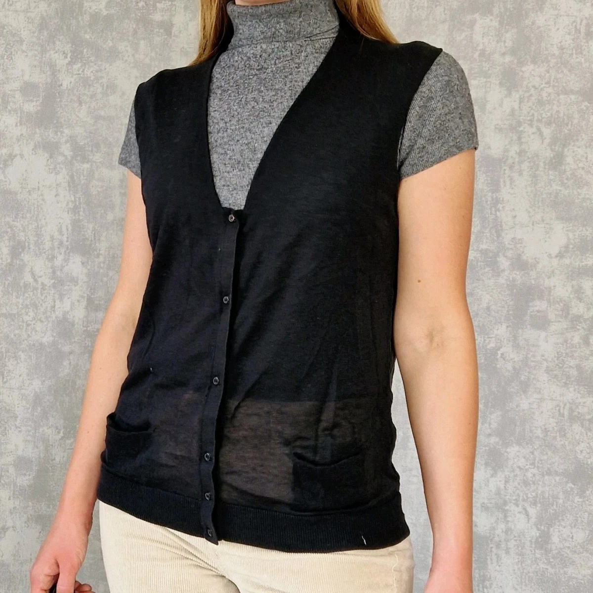 Bluse COS Bleue à Col Petit Carré - Taille 36 - Occasion Très Bon état - TOP 120