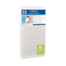 Sealy Baby Flex Cool 2 Stage Breathable Crib Mattress with Toddler Bed Fit, W...
