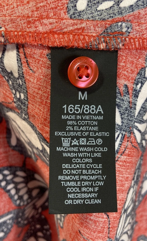 Vestido Kate Spade Mujer Rojo Mariposa Manga Corta Talla Mediana Foto 4 de 4