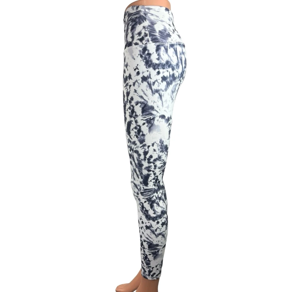 RBX 领带染料多高腰拉弹性腰运动服健身紧身裤 S — 第 2/4 张图片