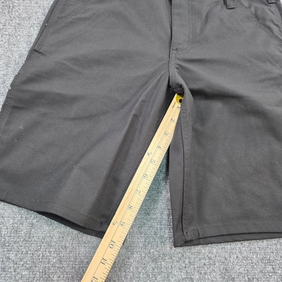 Carhartt Rugged Flex Canvas Work Shorts Womens Size 8 Loose Fit Black - Image 2 of 4
