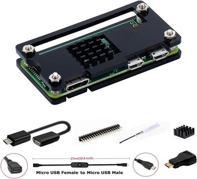 Raspberry Pi Zero 2 W Starter Kit: OTG cable, HDMI adapter and screwdriver