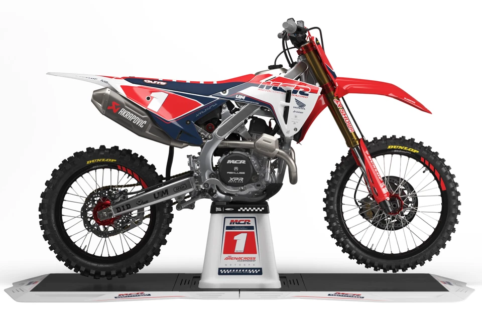 HONDA MCR Réplica CRF250R (2025) CRF450R (2025) Kit Gráfico Calcomanías CRF Foto 4 de 4