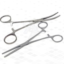 2 Pcs Doll Making Tool 6" Locking Hemostat Forceps Stainless Steel STR /CRV Jaws