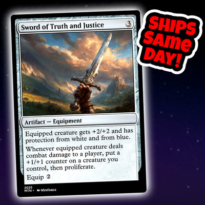 Sword Of Truth And Justice - Custom Art Magic: The Gathering Playtest Card