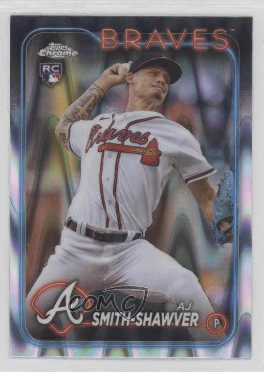 2024 Topps Chrome RayWave Refractor AJ Smith-Shawver #19 Rookie RC y6t