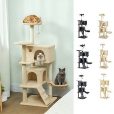 Cat Tree, Large Cat Tower with Sisal Scratching Posts, Cat Houses, Refurbished