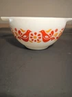 Vintage Small Red Orange Pyrex Bird Bowl Friendship Bird  Cinderella #441 1.5pt