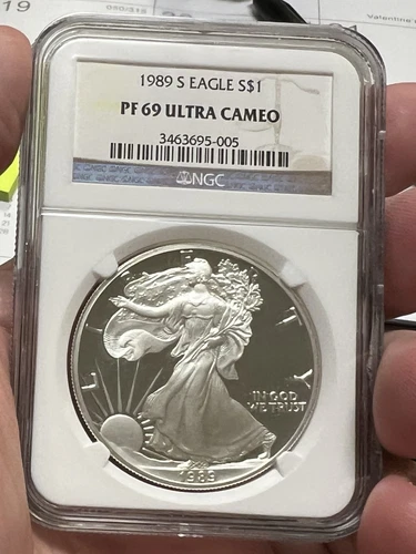 1989-S $1 American Silver Eagle Proof Coin NGC PF69