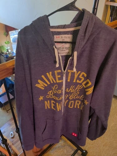 Under Armour Roots Of Fight Mike Tyson Kid Dynamite Zip Up Hoodie Size 3XL - product listing photo