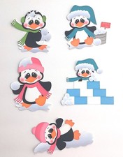 3D UPick Winter Penguin Snow Snowball Fight Fort Embellishment 4146