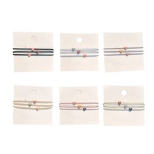 Kindergarten Girl Hair Rope 3PCS Summer Hair Ties Love Heart Braid Hair Rings