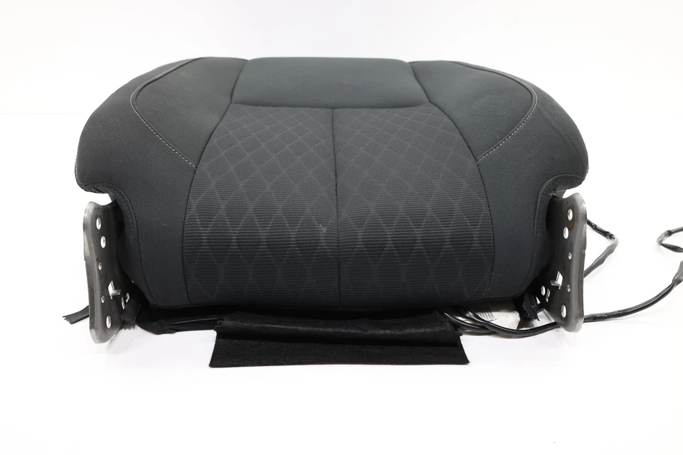 2018 - 2019 NISSAN TITAN FRONT LEFT SEAT UPPER CLOTH CUSHION COVER OEM BLACK_G - Image 2 of 4