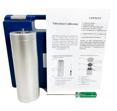Portable Vibration Tester Calibrator for Vibration Monitoring Recording Systems