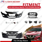 Complete Front Bumper Cover Kit W/ Fog Fit 2019-2023 Nissan Maxima W/ Park Hole
