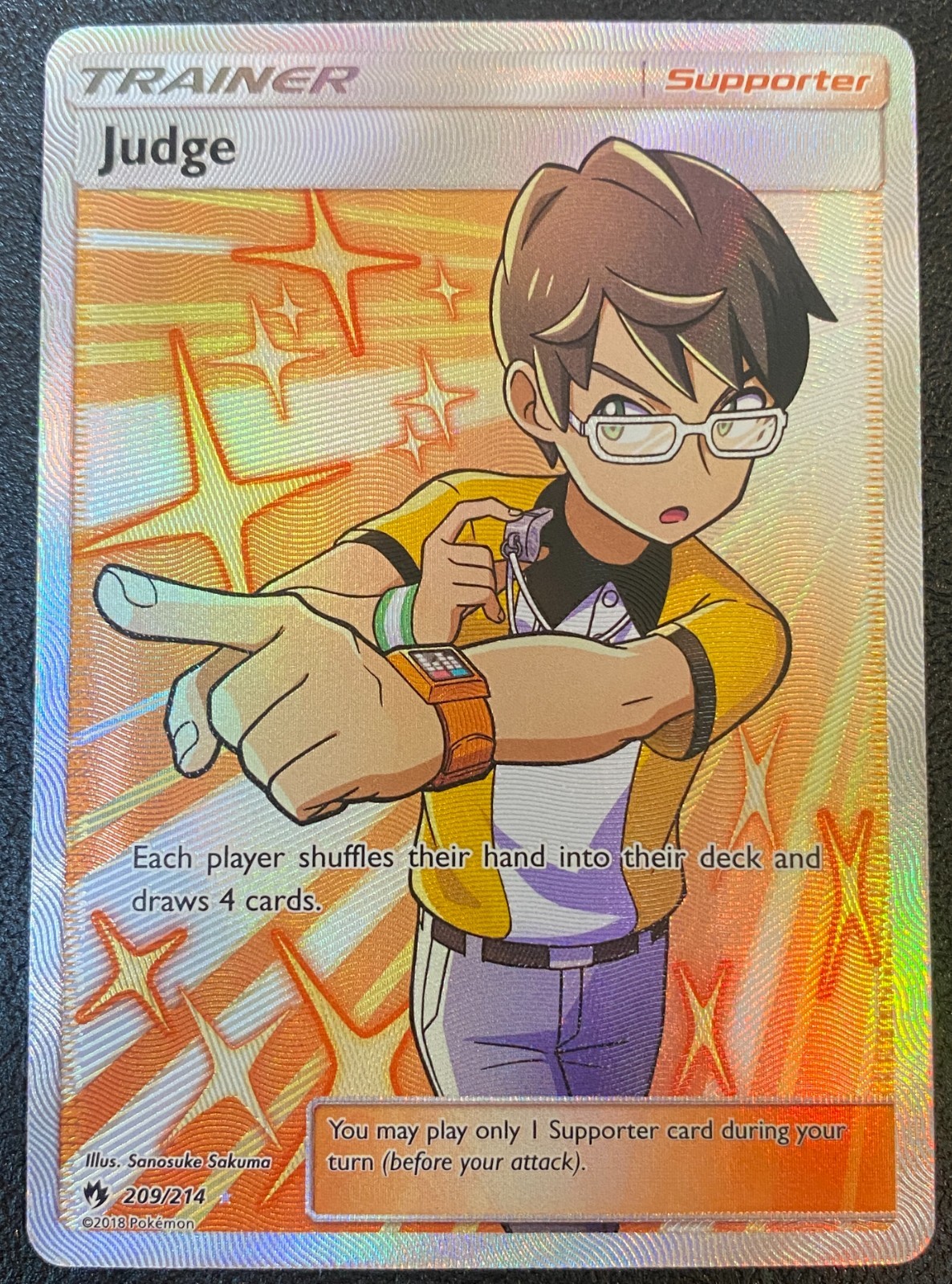 Judge 209/214 - Lost Thunder (2018) Full Art Ultra Rare - NM
