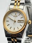 Seiko 7N83-0011 Quartz Day-Date Two-Tone 24mm New Battery