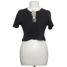 Hess Frackmann, Top, Größe: 42, Schwarz, Einfarbig, Damen #XNg