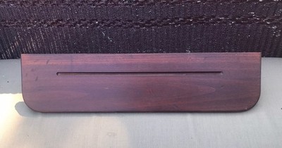 Vintage Wood Wall Shelf 24  Long display plate groove