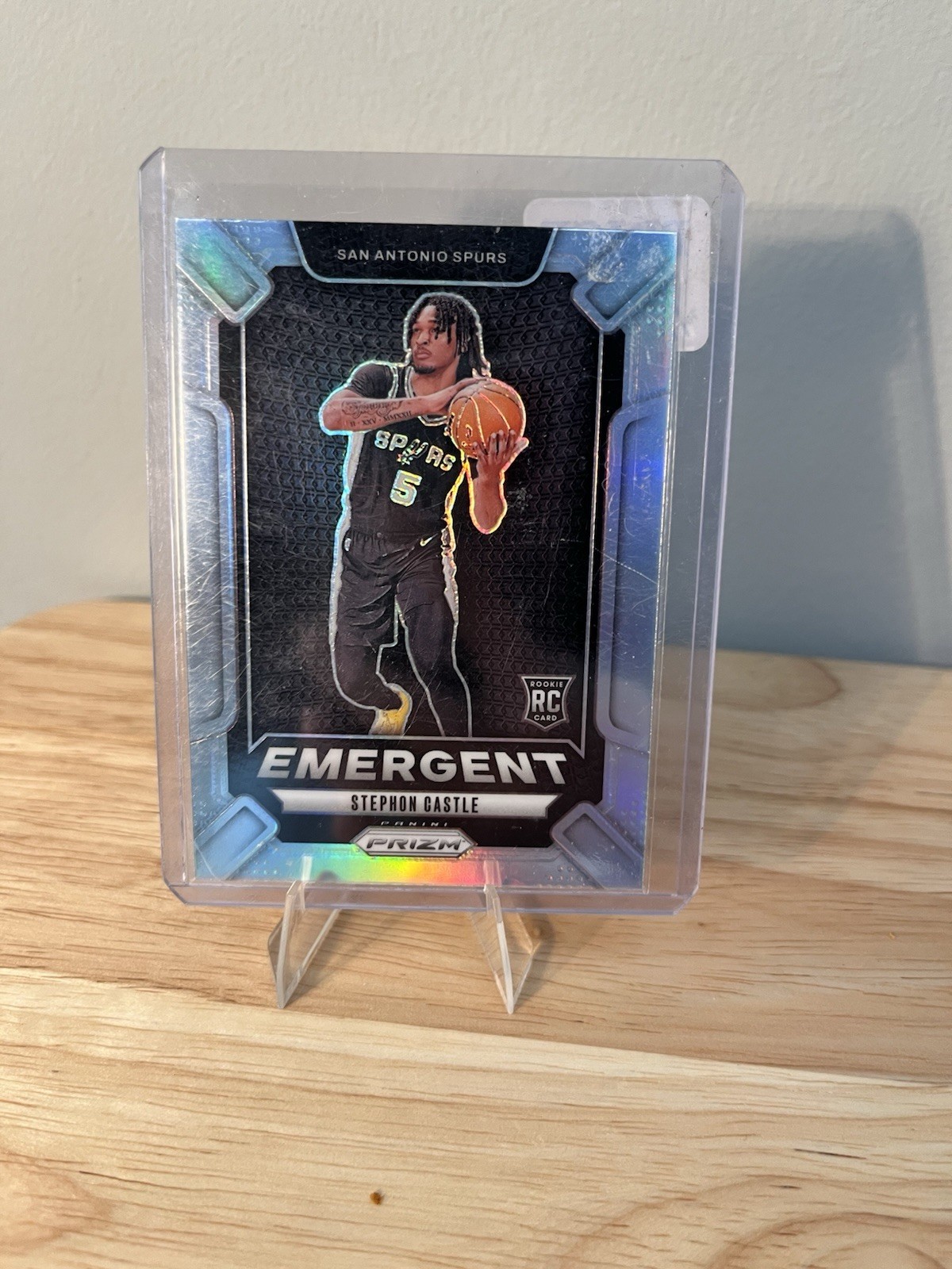 2024-25 Panini Prizm #29 Stephon Castle Emergent Prizms Silver