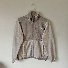 The North Face Denali Retro Fleece Jacket Womens Small Grey Full Zip Outdoor EUC