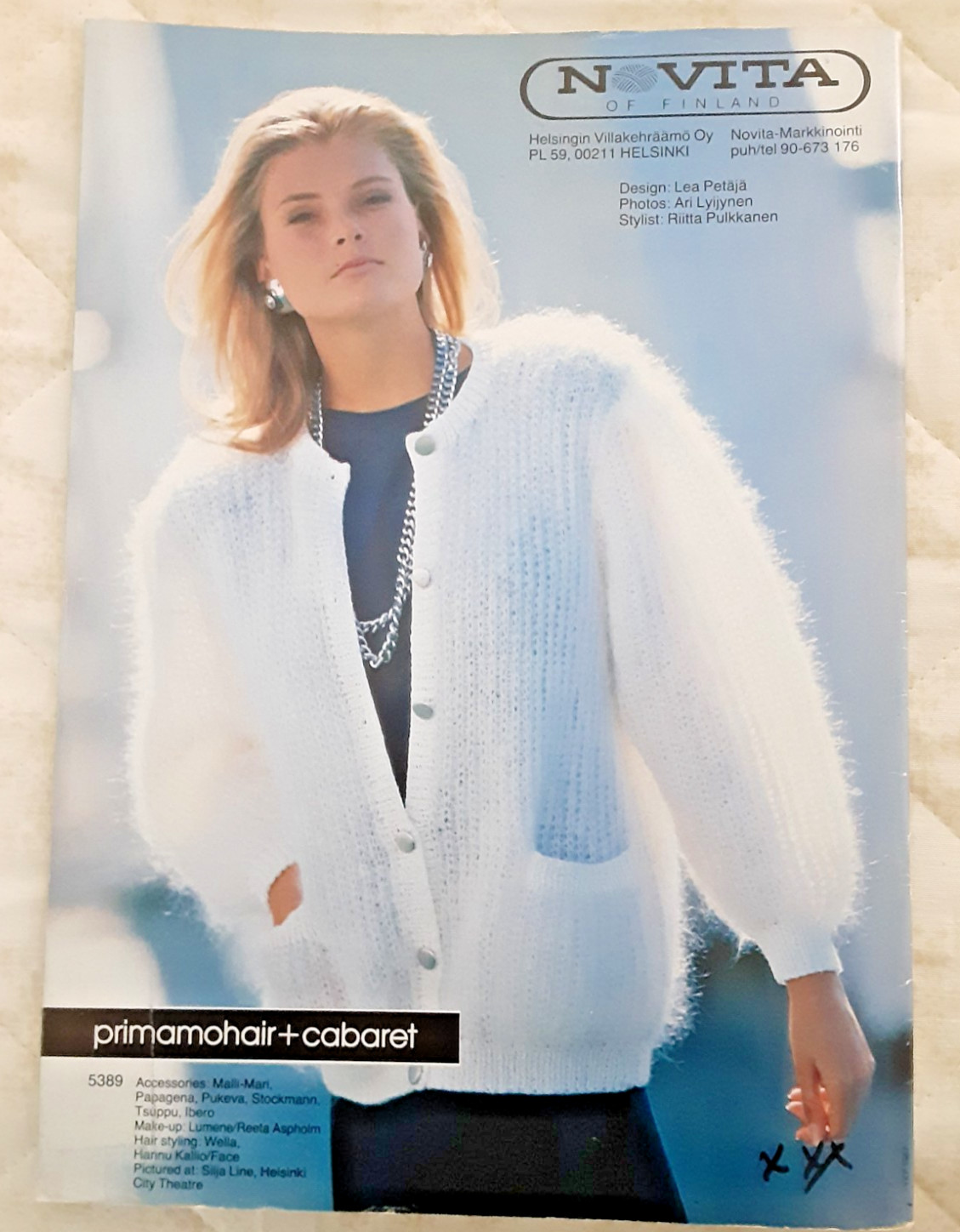 Novita of Finland Vintage Knitting Magazine Number 9 Sweater Sewing Projects (H)