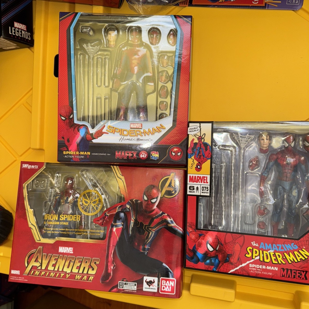 Medicom MAFEX 075 Spider Man Comic Version Action Figure/MAFEX 047