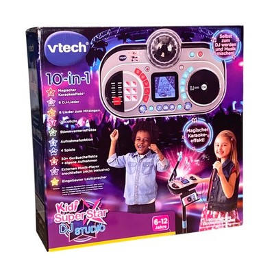 VTech Kidi Super Star DJ Studio 10-in-1 Karaokespielzeug Mikrofon Licht & Sound