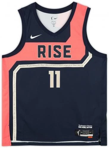 Camiseta deportiva firmada por Elena Delle Donne Mystic Nike Rebel Edition con 2x WNBA MVP Insc Foto 4 de 4
