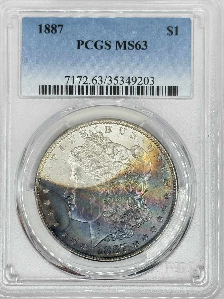 MS 63 Graded 1887 Year Morgan US Dollars (1878-1921) for sale | eBay