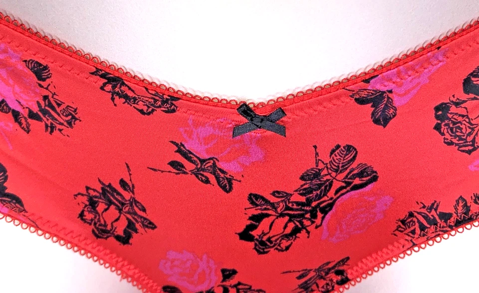 Victoria's Secret Muy Sexy Nuevo Con Etiquetas Pequeño Rojo Rosa Pierna Alta Descarado Panty Lazo Foto 4 de 4