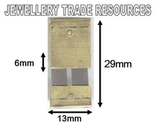 CLOCK SUSPENSION SPRING TOP QUALITY STEEL & BRASS 29mm Long x 13mm Wide
