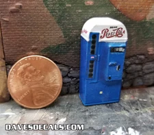 SM02-PEP DAVE'S DETAILS O SCALE VENDO POP COLA DRINK SODA MACHINE KIT (UNBUILT)