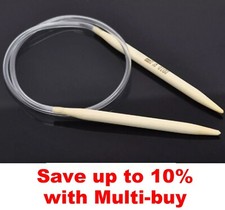 40cm Bamboo Circular Knitting Needles - Sized 2.25mm to 10mm / UK13 to UK000