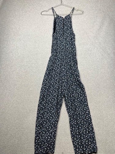 Abercrombie Kids Girls Flower Jumpsuit Size 15/16 XL Summer Cottage Core Peasant - Picture 2 of 10