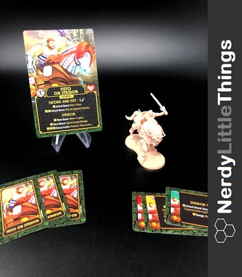 Clash for Eternia - Masters of the Universe - Fisto on Stridor Figure & Cards