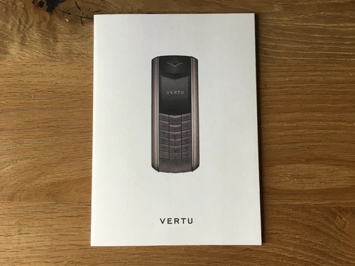Used - Booklet Libretto Vertu Ascent Mobile/Mobile Da - Item For Collectors -
