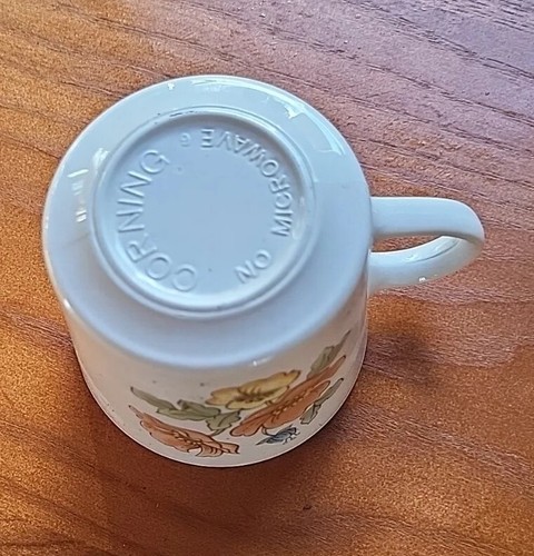 Piatto insalata pranzo in pietra angolo giardino reale Corning set vintage da 6 e 1 tazza - Foto 10 di 11