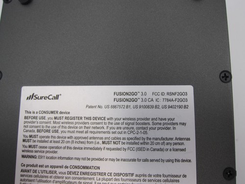 Surecall Fusion2Go 3.0 Voice and Data Cellular Booster - Photo 5 sur 5