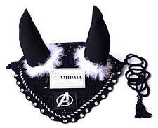 Voile De Vol Avec Filet Avenger Design Brodé Pour Cheval Équestre Diamant BNWT